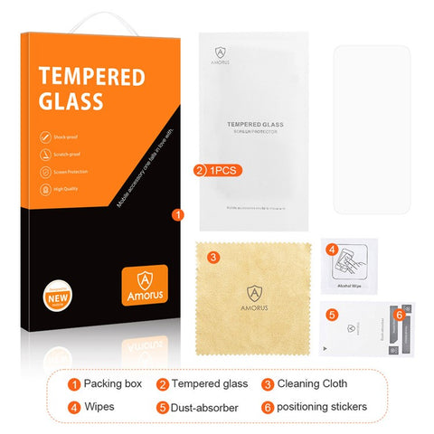 AMORUS For Honor 400 Lite 5G Front Screen Protector 2.5D Arc Edge 9H High Aluminum-Silicon Glass Film