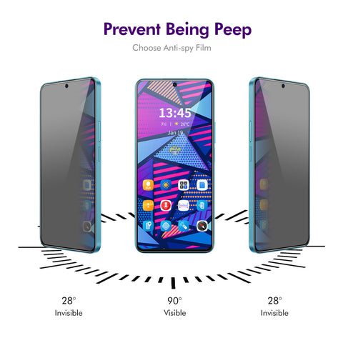 ENKAY HAT PRINCE For Xiaomi Poco X7 Pro 5G Privacy Screen Protector  28-degree Anti-Spy Tempered Glass