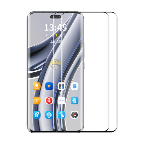 ENKAY HAT PRINCE For Honor Magic7 Pro 5G 2Pcs Tempered Glass   Screen Protector Clear Screen Film Support Fingerprint Unlock