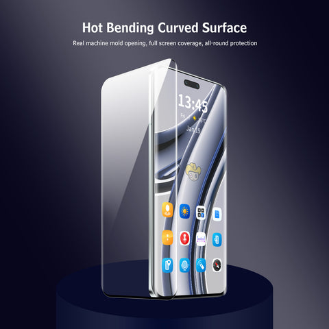 ENKAY HAT PRINCE For Honor Magic7 Pro 5G 2Pcs Tempered Glass   Screen Protector Clear Screen Film Support Fingerprint Unlock