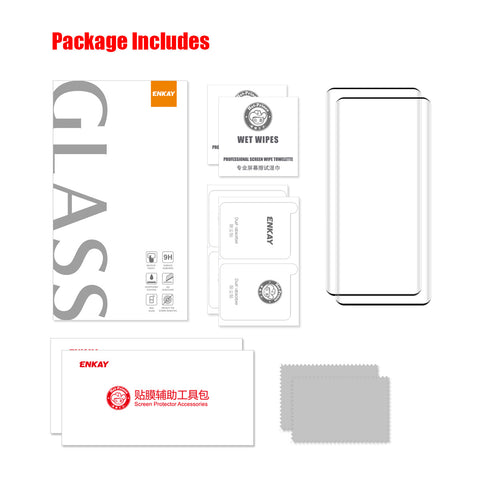 ENKAY HAT PRINCE For Honor Magic7 Pro 5G 2Pcs Tempered Glass   Screen Protector Clear Screen Film Support Fingerprint Unlock