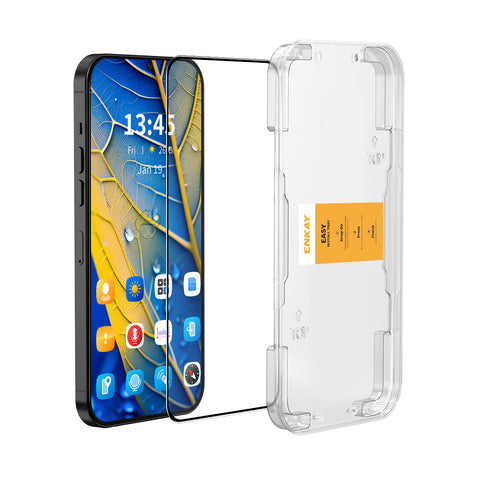 ENKAY HAT PRINCE For Honor 400 Lite 5G HD Clear Film   Tempered Glass Screen Protector with Installation Tool