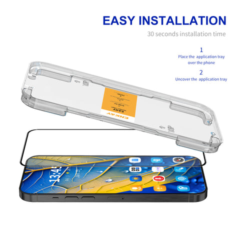 ENKAY HAT PRINCE For Honor 400 Lite 5G HD Clear Film   Tempered Glass Screen Protector with Installation Tool