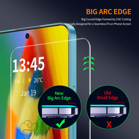 ENKAY HAT PRINCE For OnePlus 13T 5G 2Pcs Screen Protector   9H Clear High Aluminum-Silicon Glass Film