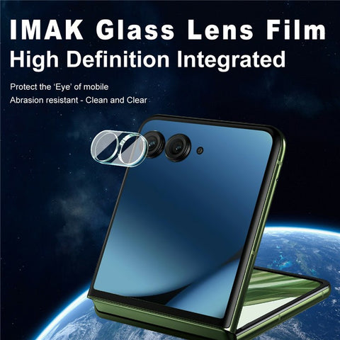 IMAK For Motorola Razr 70+ Razr+ (2026) / Razr 60 Pro 5G Razr+ (2025) / Razr 50 Ultra 5G (Razr+ 2024) Tempered Glass Camera Lens Protector + Acrylic Lens Cap