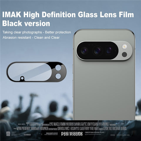 IMAK For Google Pixel 10 Pro Camera Lens Protector Tempered Glass HD Clear Lens Film (Black Version)