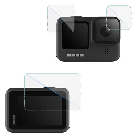 IMAK For GoPro Hero 12 Black Tempered Glass Screen Protector + Lens Film Set with Self Positioning Frame