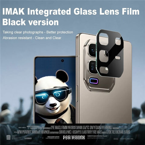 IMAK For Infinix Note 50 Pro+ 5G Tempered Glass Lens Film + Acrylic Cap (Black Version)