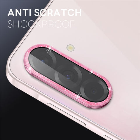NORTHJO 1 Set For Samsung Galaxy A36 5G / A56 5G Camera Lens Film Tempered Glass+Metal Glitter Rear Lens Protector