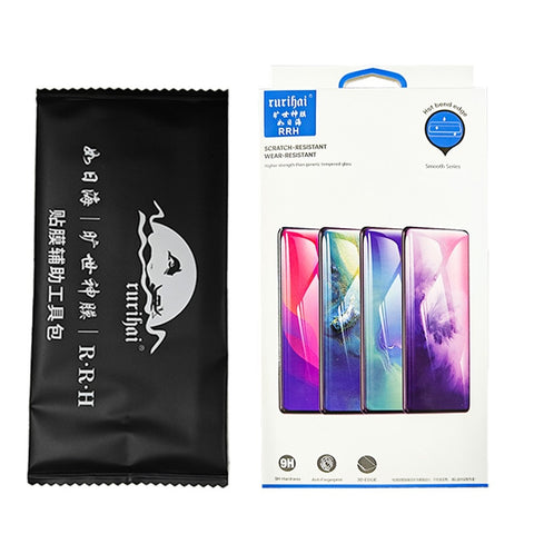 RURIHAI For iPhone 12 Pro Case Clear TPU Phone Cover with Easy Installation High Aluminium-Silicon Glass Film