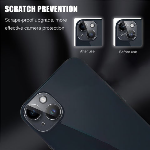 Tempered Glass Camera Lens Protector for iPhone 15 / 15 Plus Anti-explosion Ultra Clear Phone Lens Film