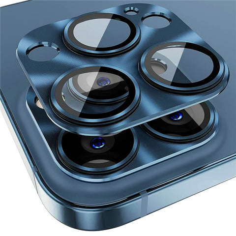 HAT PRINCE ENKAY For iPhone 15 Pro / 15 Pro Max Full Cover Camera Lens Film Aluminum Alloy + Tempered Glass Integrated Rear Lens Protector
