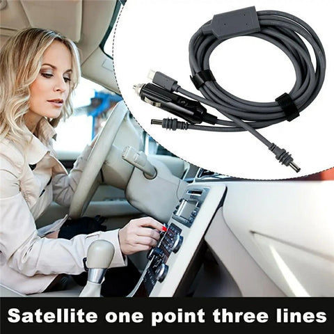 20m For Starlink Space-X Mini 3-in-1 Type-C Cigarette Lighter Car Charger Power Cord