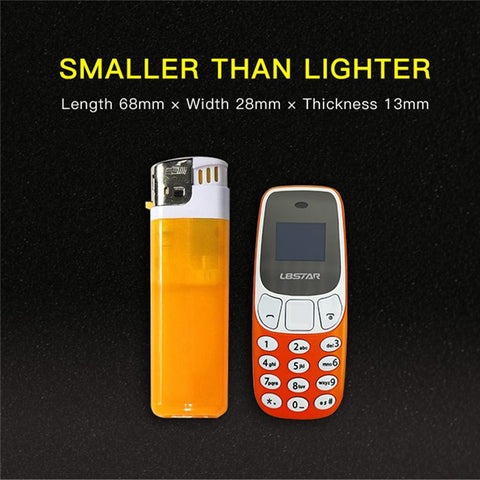 L8STAR BM10 Dual SIM Bluetooth-Compatible Mini Bar Phone 2G GSM 0.66 Inch Screen Cell Phone