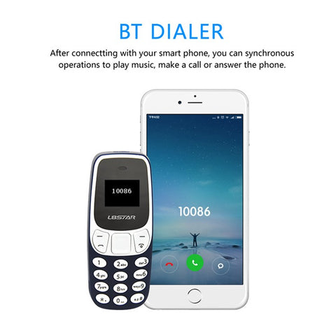 L8STAR BM10 Dual SIM Bluetooth-Compatible Mini Bar Phone 2G GSM 0.66 Inch Screen Cell Phone