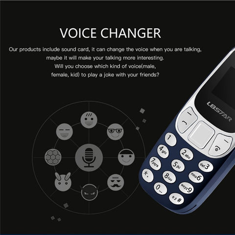 L8STAR BM10 Dual SIM Bluetooth-Compatible Mini Bar Phone 2G GSM 0.66 Inch Screen Cell Phone