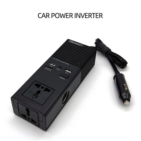 1665 Car Power Inverter 200W Power Socket Car Cigarette Lighter Charger 12V to 220V Car Inverter