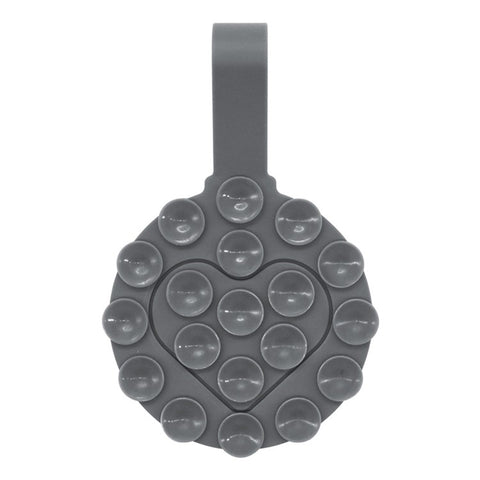 RK-X18 19 Grain Silicone Suction Cup Heart-Shaped Double-Sided Phone Holder Detachable Phone Mount