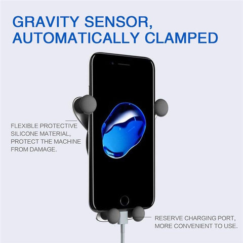 Smiley Face Design Car Phone Mount Universal Air Vent Holder Navigation Support Stand