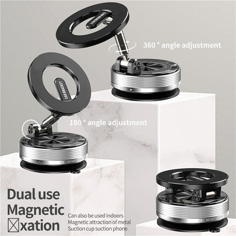 SD08 Multifunctional Vacuum Suction Phone Holder 360 Degree Rotation Magnetic Car Mount Foldable Stand