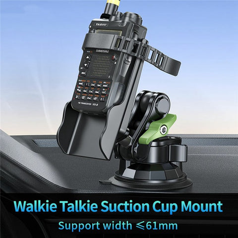 LANPARTE RBA-WT01N Wireless Intercom Suction Cup Base Holder Universal Car Mounting Bracket for Walkie Talkie