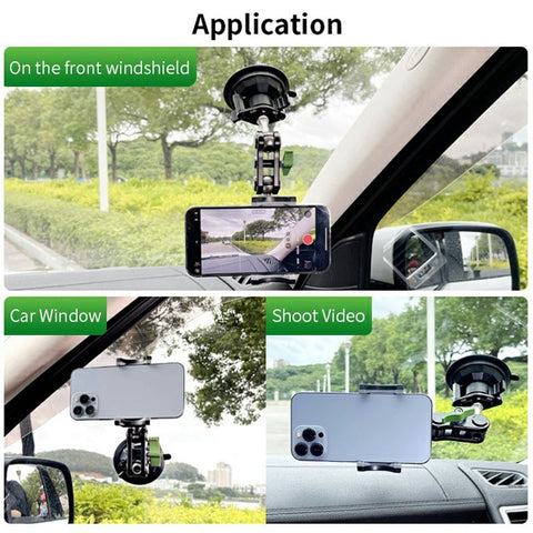 LANPARTE UBA-01 Universal Ball Head Arm Car Suction Cup Mount Multi Angle Adjustable Phone Bracket