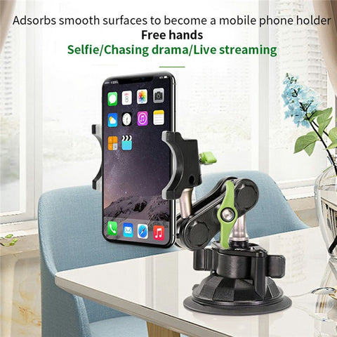 LANPARTE UBA-01 Universal Ball Head Arm Car Suction Cup Mount Multi Angle Adjustable Phone Bracket