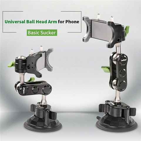 LANPARTE UBA-01L Car Suction Cup Mount Extended Bracket Multi Angle Adjustable Phone Holder