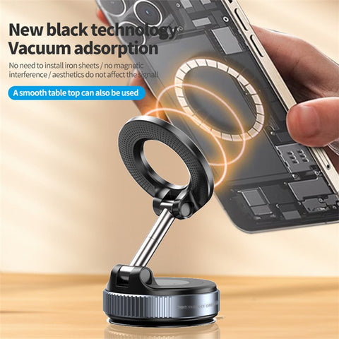K007 360 Degree Rotation Car Suction Cup Base Magnetic Mount Phone Holder Dashboard Stand