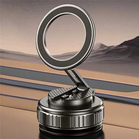 G712 360 Degree Rotation Vacuum Suction Cellphone Holder Dashboard Stand Car Magnetic Phone Mount