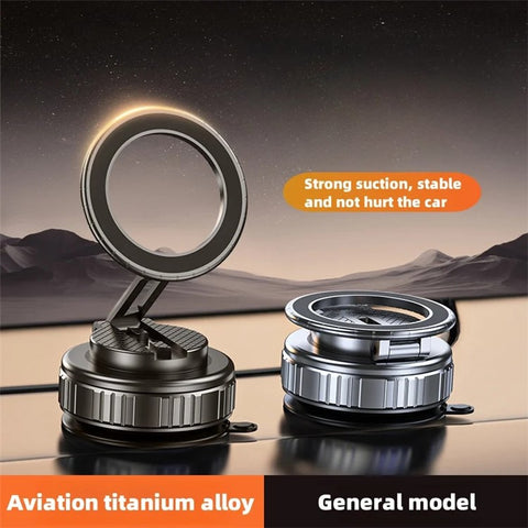 G712 360 Degree Rotation Vacuum Suction Cellphone Holder Dashboard Stand Car Magnetic Phone Mount