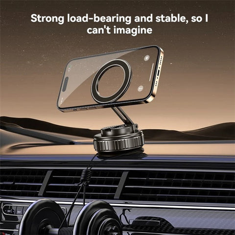 G712 360 Degree Rotation Vacuum Suction Cellphone Holder Dashboard Stand Car Magnetic Phone Mount