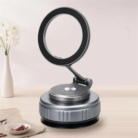 G711 Car Magnetic Phone Mount 360 Degree Rotation Vacuum Suction Cellphone Holder Stand