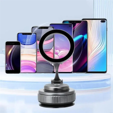 G711 Car Magnetic Phone Mount 360 Degree Rotation Vacuum Suction Cellphone Holder Stand