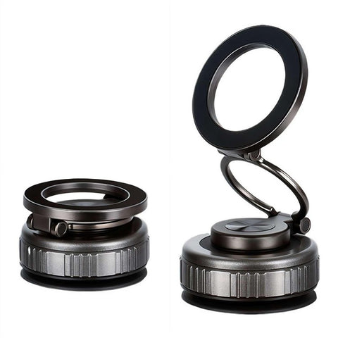 G512 Magnetic Car Phone Holder Dashboard Mount Suction Cup Base 360 Degree Rotation Foldable Stand