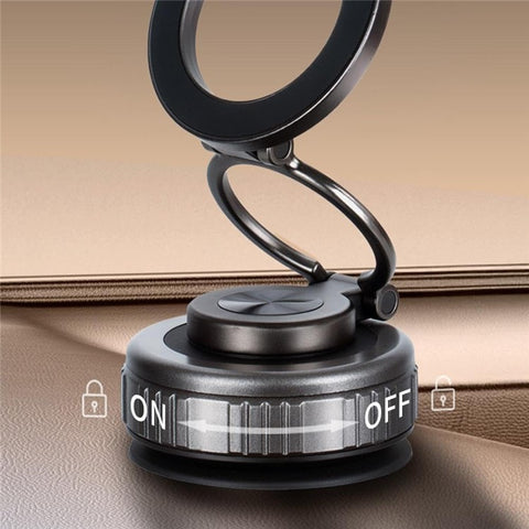 G512 Magnetic Car Phone Holder Dashboard Mount Suction Cup Base 360 Degree Rotation Foldable Stand