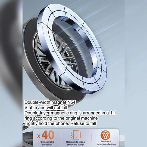 G511 Foldable Car Phone Mount 360 Degree Rotatable Magnetic Holder Suction Cup Stand