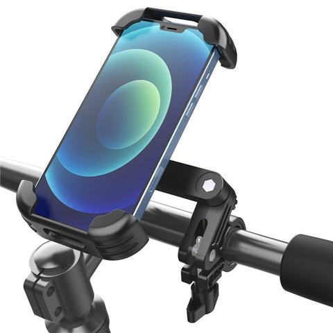 HLT-152 Cycling Bicycle Handlebar Cell Phone Clamp 4.7-6.8 Inch Cell Phone Clip Rotation Motorcycle Phone Mount Bike Phone Holder