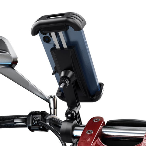 HLT-152 Cycling Bicycle Handlebar Cell Phone Clamp 4.7-6.8 Inch Cell Phone Clip Rotation Motorcycle Phone Mount Bike Phone Holder