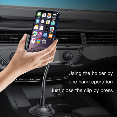 YESIDO C112 Flexible Arm 360 Degree Rotation Car Cup Holder Mobile Phone Bracket with Air Vent Clip