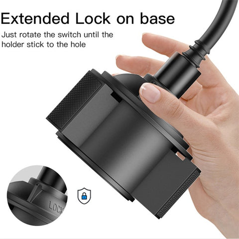 YESIDO C112 Flexible Arm 360 Degree Rotation Car Cup Holder Mobile Phone Bracket with Air Vent Clip