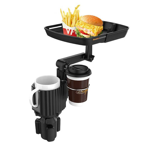 A01 ABS Car Cup Holder Mount Meal Tray Drink Holder Phone Stand Small Dining Table