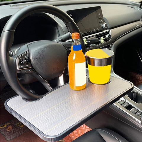 Steering Wheel ABS Desk Laptop Tablet Food Eating Vehicle Table Car Steering Wheel Tray