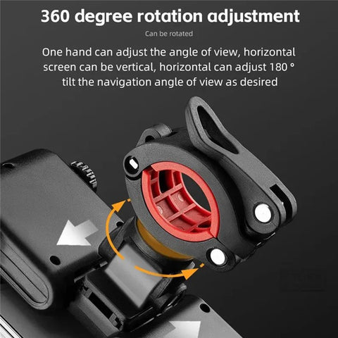 ROCKBROS Bicycle Six-Claw Cell Phone Bracket Quick Release Phone Holder for E-Bike Motorcycle