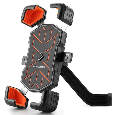 ROCKBROS HW-117 E-Bike Cell Phone Holder Motorcycle Bicycle Quick-Release Phone Bracket for 4.5"-7.2" Devices