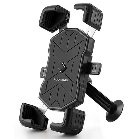 ROCKBROS HW-117 E-Bike Cell Phone Holder Motorcycle Bicycle Quick-Release Phone Bracket for 4.5"-7.2" Devices