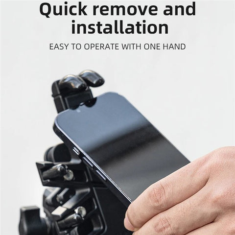 ROCKBROS 25210024 Motorcycle Cell Phone Holder Shockproof E-Bike Phone Mount for Bicycle Navigation