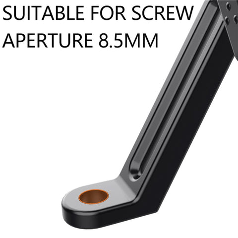 QX-24 ABS Motorcycle Phone Mount Holder Bracket (Installation On Rearview Mirror)