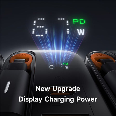 MCDODO CH-4110 Freego Series GaN Charger 67W USB A+C Fast Charging Power Adapter with Retractable Cable