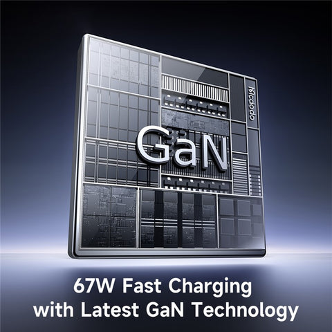 MCDODO CH-4110 Freego Series GaN Charger 67W USB A+C Fast Charging Power Adapter with Retractable Cable